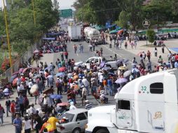 Los profesores de la Sección 22 del SNTE planean elevar bloqueos por todo el estado de Oaxaca. NOTIMEX  /