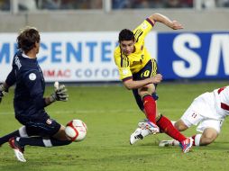 James Rodríguez fue el autor del gol de la selección colombiana. AP  /