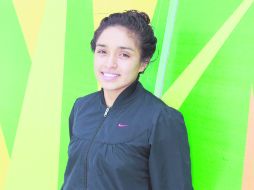 Firmeza. Arantxa Chávez Muñoz está comprometida con el deporte, pero además lucha por desarrollarse como nutrióloga.  /