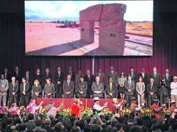 TODOS MENOS UNO. Representantes de todos los países de América excepto Cuba, durante la reunión inaugural de la OEA. EFE  /