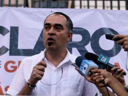 Salvador Caro Cabrera presenta un reporte del gasto que ha hecho durante los 38 días del proceso. ESPECIAL  /