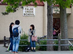 La escuela de False Creek es uno de los dos planteles donde se recibieron restos humanos en paquetes. AP  /