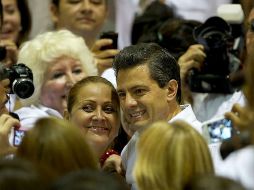 Desde Tamaulipas, Peña Nieto pidió a los priistas actuar con apego a la legalidad. ESPECIAL  /