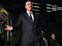 Ricardo Salinas Pliego, Presidente del Grupo Salinas defendió a su empresa TV Azteca. EL UNIVERSAL  /