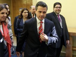 Peña Nieto dijo que el colectivo #YoSoy132 no puede garantizarle equidad pues se ha declarado en su contra. ARCHIVO  /
