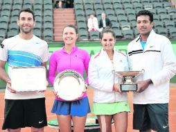 La pareja perdió 6-1 en el último set, lo que les arrebató la copa. EFE  /
