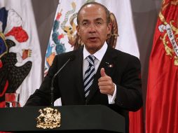 El Presidente Calderón realizó una gira de trabajo a Chile. ARCHIVO  /