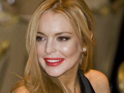 Las aparentes lesiones no le impidieron a Lohan continuar con su trabajo pasado el susto. EFE  /