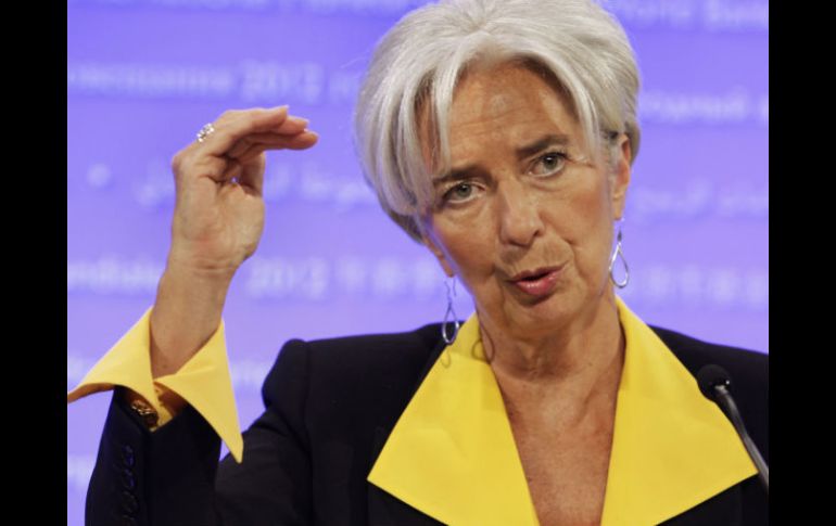 Responsables de distintos organismos financieros colaboran en la teleconferencia, como es el caso de Christine Lagarde del FMI. ARCHIVO  /