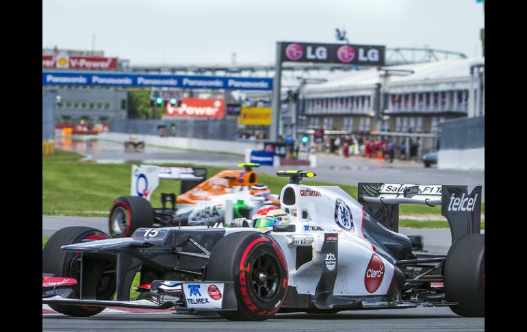 Sergio Pérez buscará tener una buena carrera en el circuito Gilles Villeneuve en Montreal. AFP  /