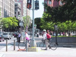 Bicicletas. Washington, a pesar del abundante tráfico, es una ciudad amable para los vehiculos no motorizados.  /