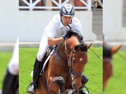 Vicente Mendoza conquistó el primer lugar en la categoría a 1.40 metros con un recorrido sin faltas y con un tiempo de 81.31 segundos.  /