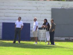 En la imagen, (i a d), Jorge Vergara, Johan Cruyff, Héctor Reynoso y José Luis Real.  /