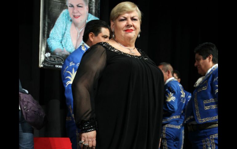 La artista obsequió a los invitados especiales un par de canciones. ARCHIVO  /