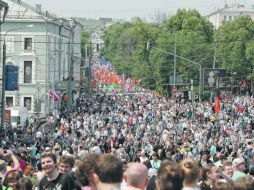 Autoridades mencionan que asistieron 18 mil personas a la manifestación.  /