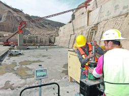 Según la Conagua, el proyecto de esta presa ya lleva 44% de avances.  /
