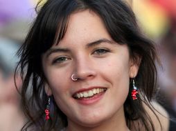 Camila Vallejo, líder estudiantil de Chile, confirmó en su cuenta de Twitter que se reunirá con integrantes de #YoSoy132. ARCHIVO  /