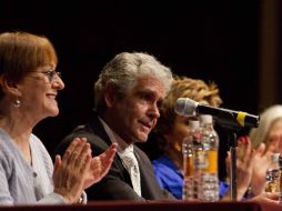 Susana Alexander acompaño a el compositor y músico Alberto Askenazi, en la presentación del libro 'Cuadernos Íntimos'. NTX  /