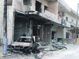 Imagen de la ciudad de Haffa, tras el ataque emprendido por el régimen de Bashar al Assad en contra de rebeldes. AFP  /