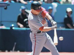 El primera base Tyler Moore, fue llamado por los Nacionalesla semana pasada de sucursales y ha respondido con dinamita al bat. AP  /