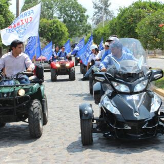 Hernández Balderas inicia recorrido en cuatrimotos por 13 municipios