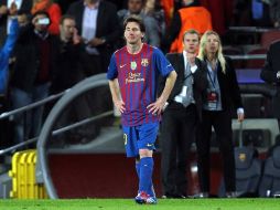 Maradona pidió terminar con la ''historia de que Messi (foto) no sabe el himno'' argentino. ARCHIVO  /