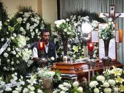 El velorio de Víctor Baez, periodista asesinado en Veracruz. AP  /