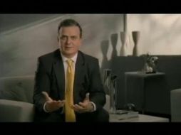En la imagen, tomada del video en YouTube, Marcelo Ebrard, jefe de Gobierno del DF, en el spot denunciado por el PAN.  /