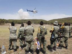 La presencia de militares paso de 600 a mil en el sitio. ARCHIVO  /