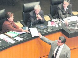 La nueva sede de la Cámara de Senadores.- De acuerdo con Protección Civil, el edificio aún presenta deficiencias.  /