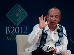 El Presidente Calderón participa en los foros económicos del B20, que antecede a la Cumbre del G20 en Los Cabos. AP  /