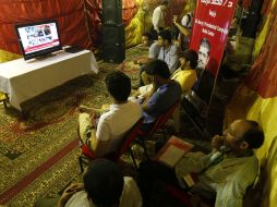 Partidarios del candidato islamista de los Hermanos Musulmanes, Mohamed Mursi. AFP  /