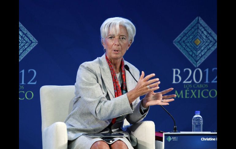 Christine Lagarde en la inauguración de la Cumbre de Negocios Business 20, en México. EFE  /