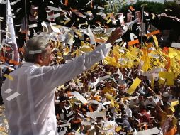 Durante el fin de semana, el aspirante presidencial de las izquierdas cerró campaña en Quintana Roo. ESPECIAL  /