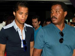 Giovani dos Santos (izq) estuvo presente en Cancún el fin de semana pasado. MEXSPORT  /