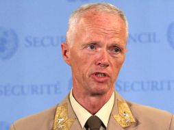 El general Mood explicó que los vehículos de los observadores habían sido atacados por  disparos directos e indirectos. AP  /