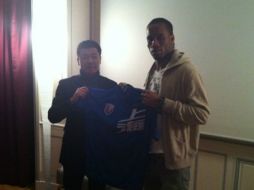 El futbolista durante su presentación con su nuevo club. REUTERS  /