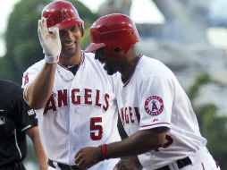 El primera base dominicano Albert Pujols dirigió a los Angelinos al triunfo. AP  /
