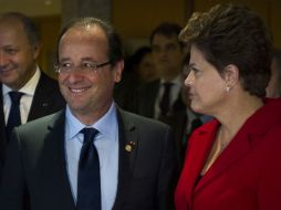 Francois Holande alabó fin de secuestro en Toulouse. Aquí, junto a Dilma Rousseff, mandataria brasileña, en Rio+20. AFP  /