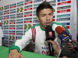 Oribe Peralta defenderá la playera dle Tri en Londres 2012. MEXSPORT  /