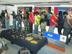 Presentados en la PGR. Los acusados fueron detenidos cerca de San Miguel El Alto.  /