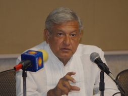 López Obrador consideró en conferencia de prensa que hay mejores condiciones para una elección distinta a la de 2006. NOTIMEX  /