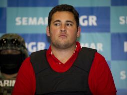 Jesús Alfredo Guzmán fue presentado a los medios de comunicación hoy. AFP  /