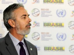 Antonio Patriota, el cansiller que encabeza el grupo de representantes de la Unasur. AFP  /