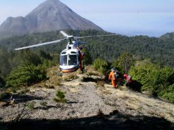 La nave cayó en una zona de difícil acceso, por lo que las maniobras de rescate se complicaron. ESPECIAL  /