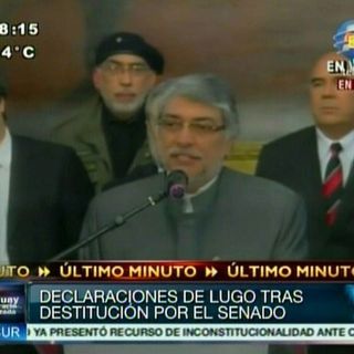 Fernando Lugo acepta abandonar el poder