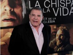 El actor español Juan Luis Galiardo en una de las presentaciones de 'La chispa de la vida', de Alex de la Iglesia. ARCHIVO  /