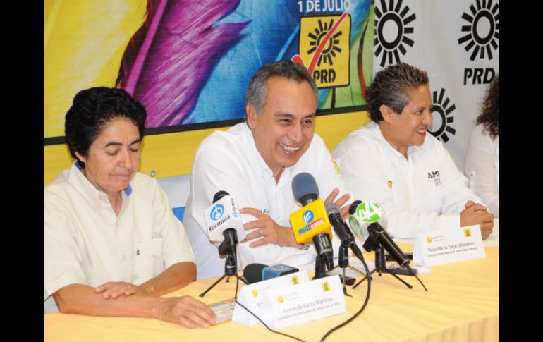 Fernando Garza entabló conversaciones con la comunidad LGBTTTI. ESPECIAL  /