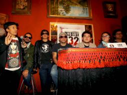 Los integrantes del movimiento #músicosYosoy132, Yoku, Leonel Rosales ''Monel'' y Diego. NTX  /