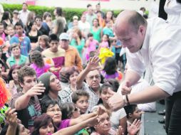 Enrique Alfaro asistió a un acto proselitista en la Colonia Atlas (imagen); también visitó la Colonia Guadalupana. ESPECIAL  /